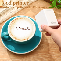 Yaomatec Printpods Print Pen Printer Makanan Genggam Printer Tato Makanan Inkjet Printer Pena Inkjet Genggam untuk Logo Kustom