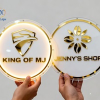 Enseigne néon LED rétroéclairée en acrylique personnalisée, étanche, pour salon de manucure, bureau, réception, publicité, décoration murale