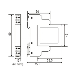 24V 4 líneas 0-20mA 4-20mA Telebahn <span class=keywords><strong>Control</strong></span> industrial Protección contra sobretensiones SPD Protector contra sobretensiones de bajo voltaje - Product Image 4