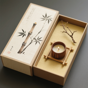 Caja de velas aromáticas de papel reciclado con bajo contenido de carbono, certificado ISO9001, embalaje respetuoso con el medio ambiente personalizable de fábrica - Product Image 6