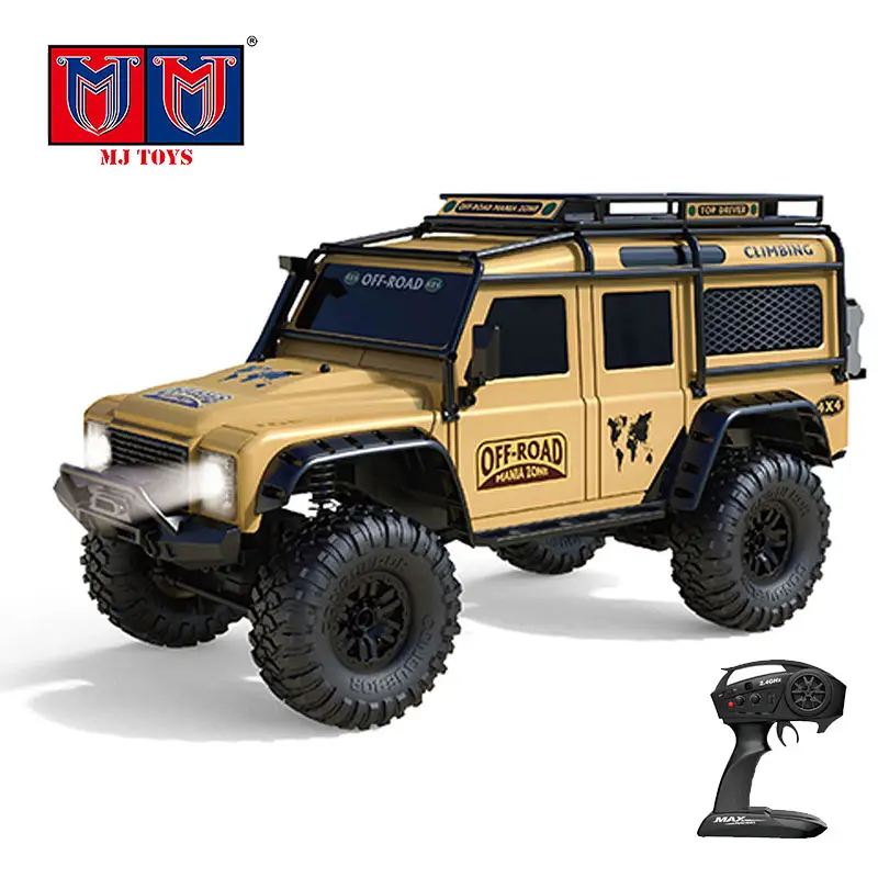 1:10 4Wd 4X4 High Speed 15 K/H Jeep Military Rock Crawler Toy Off-Road Car Off Road Rc Truck