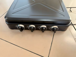 European Style 4-Burner L.P.<strong>G</strong>. <strong>Gas</strong> Cooktop Portable Hob with Automatic Ignition for Household &amp; Outdoor Camping Use - Product Image 4