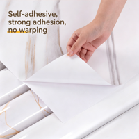 Papier peint PVC effet marbre, design européen, antidérapant, imperméable, idéal pour appartement et cuisine, respectueux des surfaces, adapté aux locataires