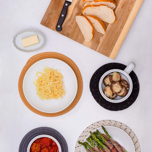 Mantel Individual Circular de Papel con Diseño de Encaje de Algodón Desechable, Moderno y de Moda, con Estampado Digital a Cuadros para Bodas - Product Image 6