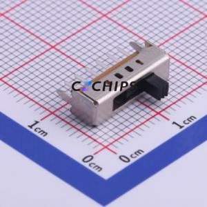 SS14D07L3B Slide Switch Through hole Component (THT) Switch Single Pole Four Throw Rectangle Pin Header PC Pin 14mm - Product Image 1