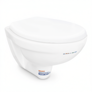 Cuvette de toilette suspendue 39 cm de largeur, 56 cm de longueur, 35 cm de hauteur, fixation murale pour salle de bain - Product Image 3