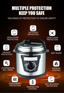 Olla Interior de Acero para Multi-Cocina, la Mejor Olla a Presión Eléctrica de 6L - Product Image 6