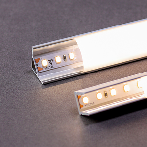 キャビネットディスプレイ階段照明用三角正方形LedアルミニウムプロファイルLedストリップライト12mm17mm24mm黒2835 - Product Image 3