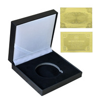 Caja de exhibición de monedas de desafío con logotipo personalizado, de terciopelo PU de 40 mm, superventas al por mayor, caja de regalo de terciopelo para monedas