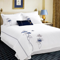 Parure de Lit et de Housse de Couette en Satin 100% Coton Textiles de Maison Chinois