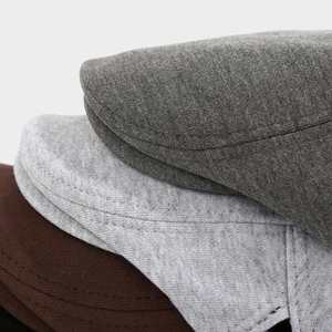 2024 Autumn Winter New Solid Color Jersey Cotton Beret Hat <b>Men</b> Women Casual Fashion Blank Custom Ivy Hat - Product Image 2