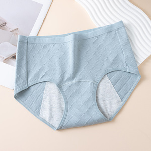Ropa Interior Menstrual de Algodón al por Mayor, Bikini Sólido, Antibacteriano 7A, a Prueba de Fugas, para la Seguridad Menstrual - Product Image 6