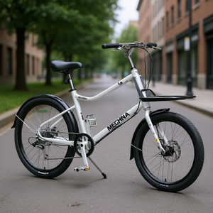 Vélo cargo Meghina 26 pouces, 7 vitesses, cadre en alliage d'aluminium, frein à disque, vélo de route pour hommes et femmes - Product Image 2