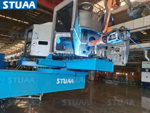 Voll automatische Roboters chweiß linie für Betonpumpen-LKW-Teile-13 Roboters tat ionen, RGV-Transport, - Product Image 4