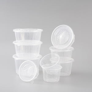 Bol rond jetable en plastique PP de qualité supérieure avec couvercle, récipient alimentaire <span class=keywords><strong>pour</strong></span> cupcakes, salades et soupes, origine Shandong, <span class=keywords><strong>pour</strong></span> aliments <span class=keywords><strong>pour</strong></span> bébés - Product Image 5