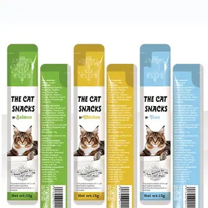 Spuntini liquidi per gatti per gatti tratta la fabbrica di alimenti umidi per animali domestici 100% il fornitore di alimenti umidi