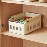 Panier de rangement télescopique en plastique pour armoire de cuisine, placard, réfrigérateur, tiroir, bac de rangement extensible réglable