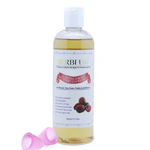 Shampooing en mousse liquide de lavage de nettoyage de coupe menstruelle parfumée de rose pour la coupe menstruelle