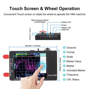 Nanovnan — analyseur d'antenne <span class=keywords><strong>VNA</strong></span>, de réseau vectoriel <span class=keywords><strong>VNA</strong></span> HF VHF UHF UV, 50KHz-900MHz - Product Image 4