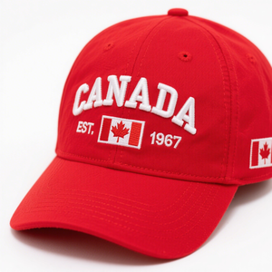Nueva promoción, sombrero de papá bordado de Canadá, gorra de camionero de 5 paneles desgastada duradera, gorra de béisbol para uso al aire libre, malla bordada 3D teñida - Product Image 4