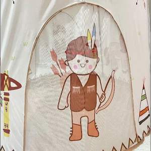 Tente tipi pour enfants, tente indienne, yourte, tente pour enfants, maison de jeu intérieure, tente de couchage écologique pour garçons et filles, vente chaude - Product Image 6