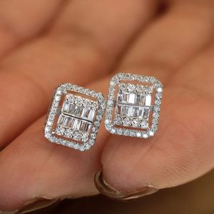 Boucles d'oreilles Xinfly, nouveau design, pour femme, en or 18 carats et diamants naturels Rock Candy 0,50 ct - Product Image 3