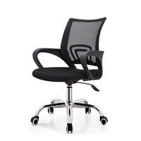 Chaise de bureau ergonomique au design moderne avec appui-tête réglable, pivotante, réglable en hauteur, en tissu maillé, confortable, pour enseignants, en acier et métal