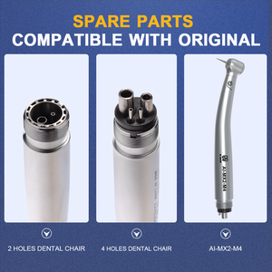 MX2 hava türbini yüksek hızlı el aleti diş kliniği araçları 2 4 delik seramik rulman mikrocerrahi enstrüman seti diş hekimi malzemeleri - Product Image 4