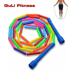 Guli Fitness – <span class=keywords><strong>corde</strong></span> à <span class=keywords><strong>sauter</strong></span> perlée segmentée colorée, <span class=keywords><strong>Double</strong></span> <span class=keywords><strong>corde</strong></span> à <span class=keywords><strong>sauter</strong></span> hollandaise, <span class=keywords><strong>corde</strong></span> à <span class=keywords><strong>sauter</strong></span> en bambou pour enfants - Product Image 3