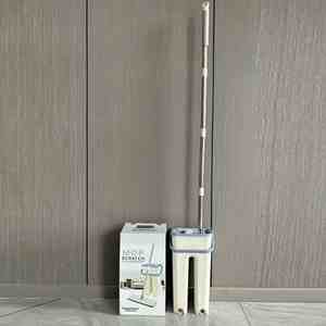 Cubo de fregona con sistema de centrifugado y fregona plana mágica, para uso en seco y húmedo, herramientas de limpieza para el hogar y la cocina, con paño de microfibra de repuesto - Product Image 2