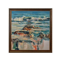 Cadre baroque antique orné de feuille d'or d'or classique pour la peinture à l'huile