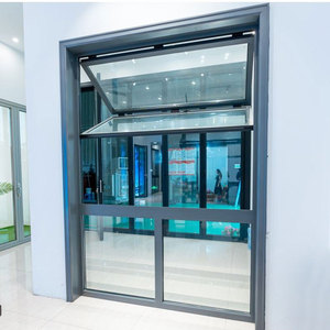 Fenêtre en aluminium à simple battant, étanche, à double vitrage Low-E, fabriquée en usine, avec loquet inclinable en acier inoxydable - Product Image 2