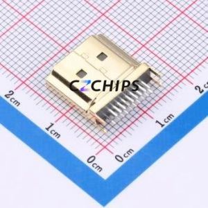 HDMI-215 HDMI Connector SMD Connector ( Connector Type: HDMI-A )( Gender: Male )( Total Number of PINs: 19P ) - Product Image 2