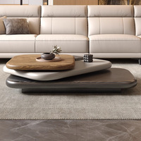 Forme artistique Table basse irrégulière créative Type de sol moderne minimaliste salon petit appartement Unique asymétrique
