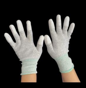 Gants de sécurité enduits de doigts en PU antistatiques portables Gants de protection des mains pour la chaîne de montage - Product Image 3