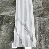 Panel de Pared de Listones WPC, Rejilla Acanalada, Resistente al Agua y a los Arañazos, Compuesto de Madera y Plástico para Decoración Comercial y de Oficinas