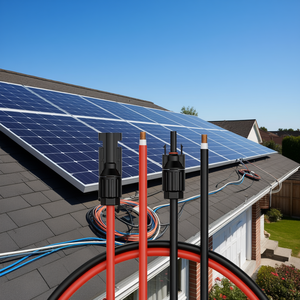 Cables de extensión para paneles solares de 100 pies 10AWG con conectores macho y hembra para sistemas de energía solar - Product Image 2