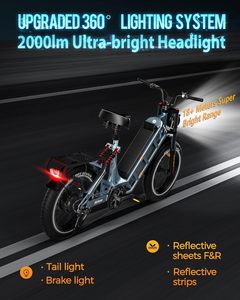 Vélo électrique Sentinel Step-Through à pneus larges, durable, pour les trajets urbains, pour hommes et femmes, fiable pour les déplacements quotidiens. - Product Image 6