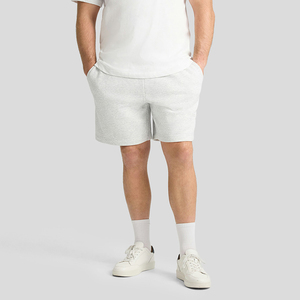 Men 100% Cotton Terry Sweat Shorts <b>Drawstring</b> Elastic Waist Casual Sport Shorts - Product Image 3