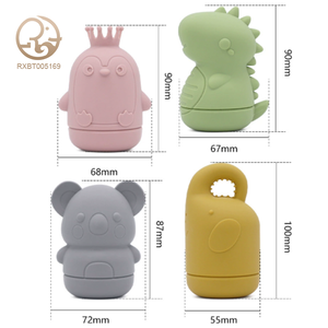 Giocattoli da Bagno Sensoriali a Forma di Animali per Neonati Unisex, Giochi d'Acqua per Bambini, Giocattoli in Silicone per Doccia per Bambini Piccoli, Vendita all'Ingrosso - Product Image 1