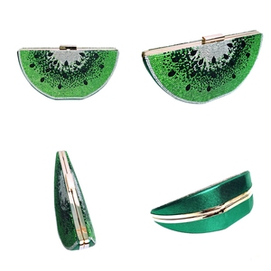 Summer New Handbag Lady Rhinestone Diamond Party Evening Bag Fashion Trend Watermelon Clutch <strong>Purse</strong> Daily Use <strong>Green</strong> for Women - Product Image 3