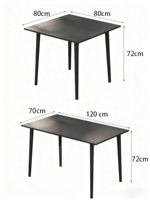 Ensemble de table et de chaises de salle à manger d'extérieur moderne et léger, résistant à l'eau et aux UV, en métal et PE, pour terrasse, jardin, salon, parc