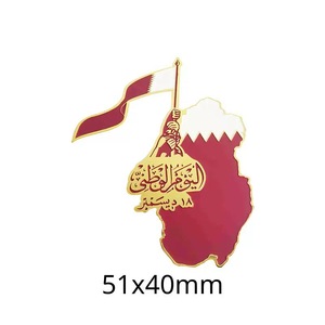 Tùy Chỉnh Kim Loại Nhãn Dán Huy Hiệu Bán Buôn Thiết Kế Palestinian Cờ Thống Nhất Kỷ Niệm Di Động Sticker Pin - Product Image 1