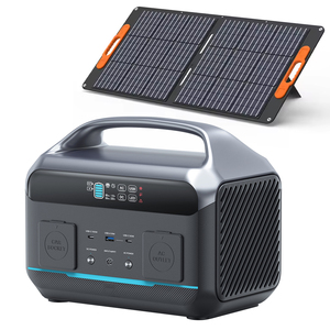สถานีพลังงานสำรองแบบพกพา 600W สำหรับใช้ในบ้าน ชาร์จด้วยพลังงานแสงอาทิตย์ได้ ใช้กับแบตเตอรี่ลิเธียม สำหรับชาร์จแล็ปท็อป - Product Image 1