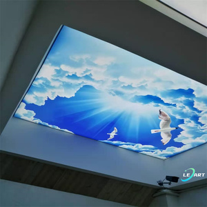 Diseños de Techo Pop LeArt para Vestíbulo, Foto 3D, Diseños de Plafón con <span class=keywords><strong>Ilusión</strong></span> Óptica - Product Image 3