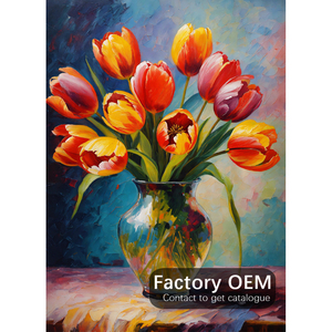 5D dipinto <span class=keywords><strong>di</strong></span> diamanti fai da te Kit <span class=keywords><strong>di</strong></span> fiori decorativi mosaico <span class=keywords><strong>di</strong></span> diamanti ricamo <span class=keywords><strong>tulipani</strong></span> pieno rotondo quadrato trapano decorazione per la casa - Product Image 1