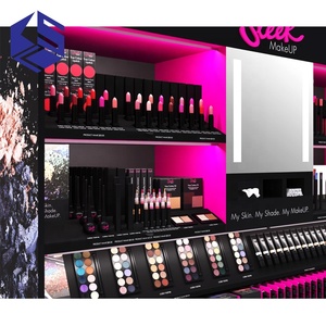 Chuyên nghiệp cao cấp trang điểm Trạm Cao cấp bằng gỗ mỹ phẩm Rack hiển thị - Product Image 3