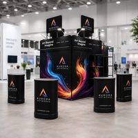 TIANYU EZ Tube Display, stand de présentation en tissu imprimé personnalisé, cadre en aluminium durable, stand en tissu tendu pour événements commerciaux
