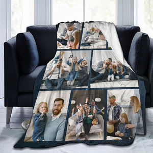 <span class=keywords><strong>Manta</strong></span> de lana con estampado súper suave de alta calidad con <span class=keywords><strong>collage</strong></span> de imágenes de texto, fabricante de mantas fotográficas hechas a medida - Product Image 4