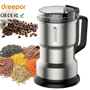 Dreepor Automatische Edelstahl-Kaffeemühle für Kaffeebohnen Gewürze Getreide Elektrische Mahl maschine für die Küche zu Hause - Product Image 1